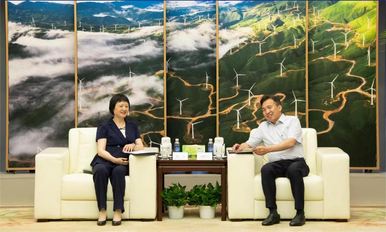高玲造访国家电投党组书记、董事长刘明胜